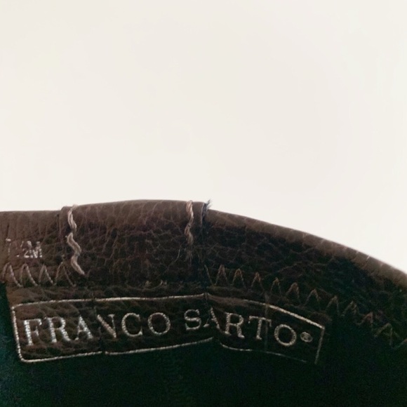 Franco Sarto Lea Leather Knee Heel Boots 7.5 - Picture 6 of 8